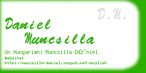 daniel muncsilla business card